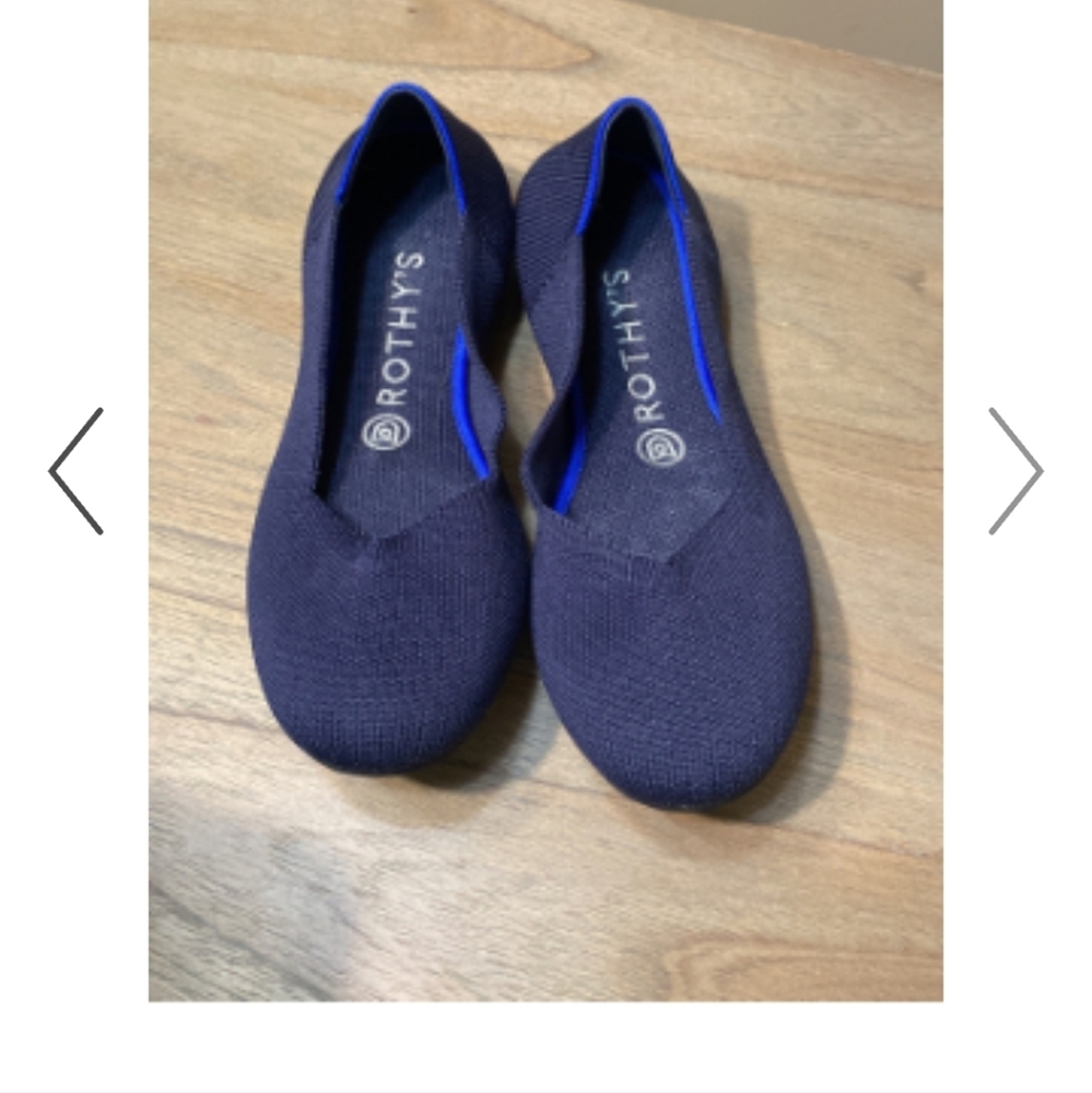 Rothy's Navy Blue Flats Size 8